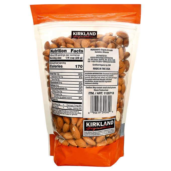 Kirkland Signature Whole Almonds Kirkland Signature 