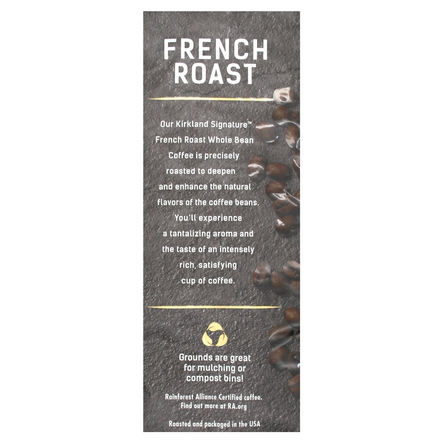 Kirkland Signature Whole Bean Coffee, French Roast Kirkland Signature 