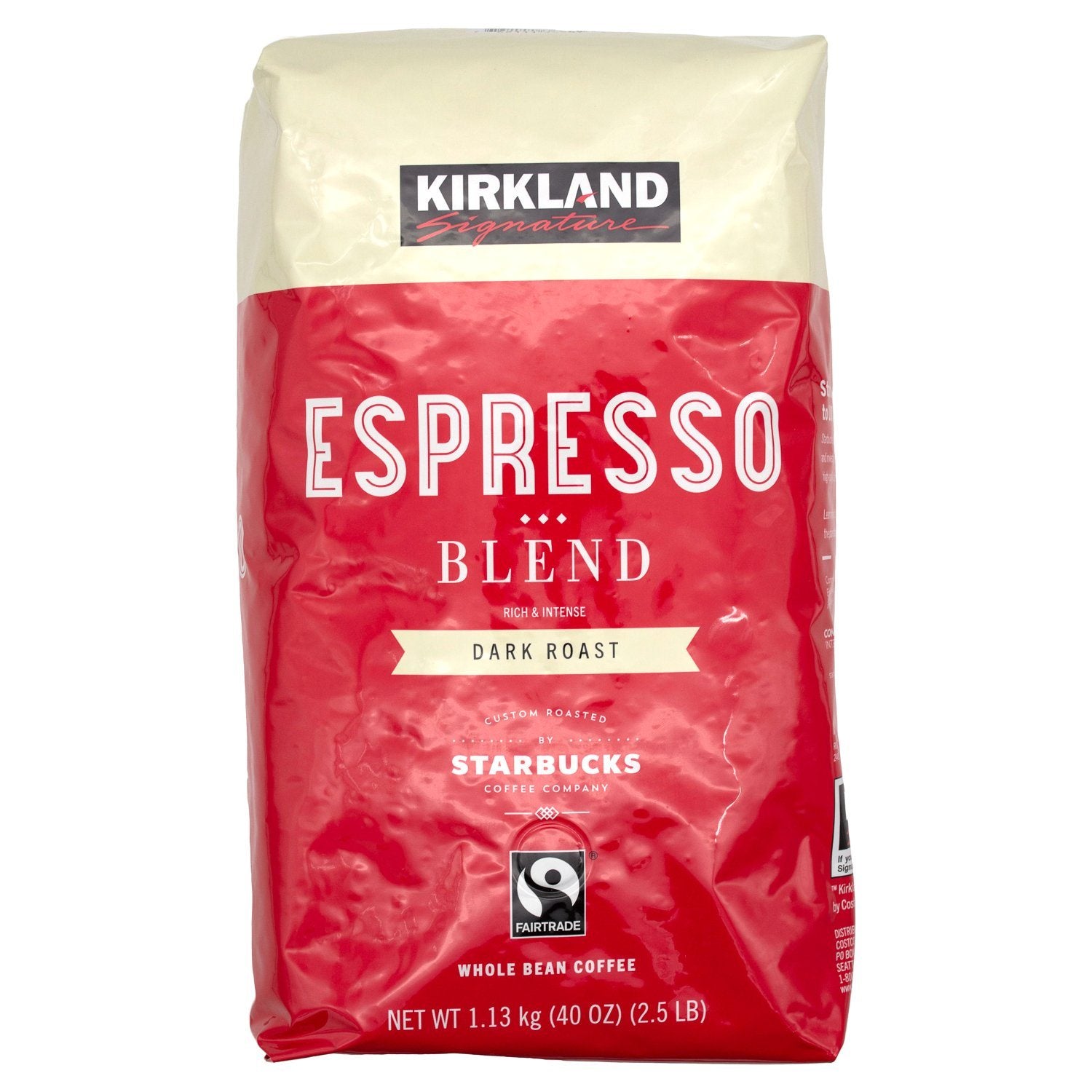 Kirkland Signature Whole Bean Coffee Kirkland Signature Espresso 40 Ounce 