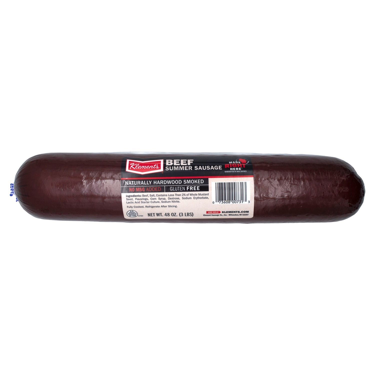 Klement's Summer Sausage Klement's Beef 48 Ounce 