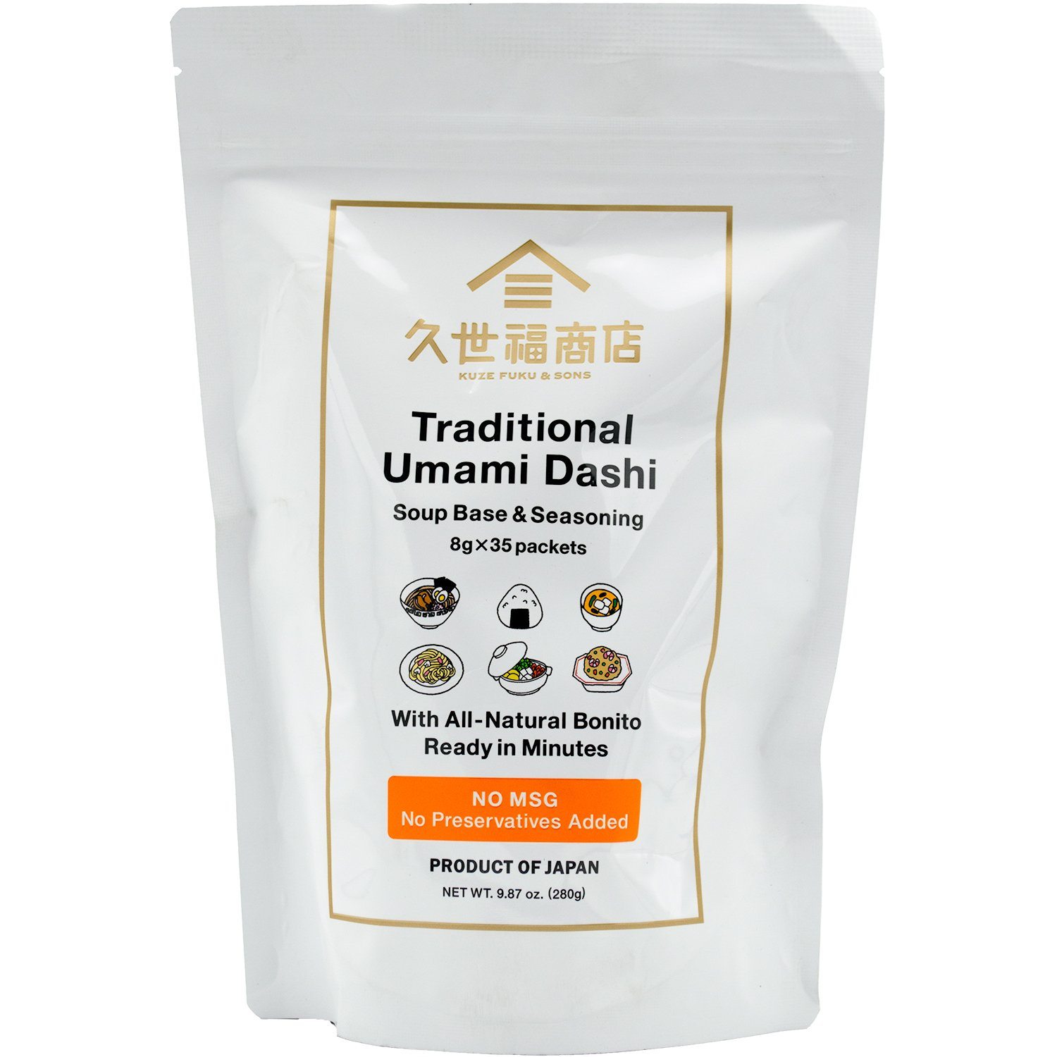 Kuze Fuku & Sons Traditional Umami Dashi Soup Base & Seasoning Kuze Fuku & Sons 35 Count - 9.87 Ounce 