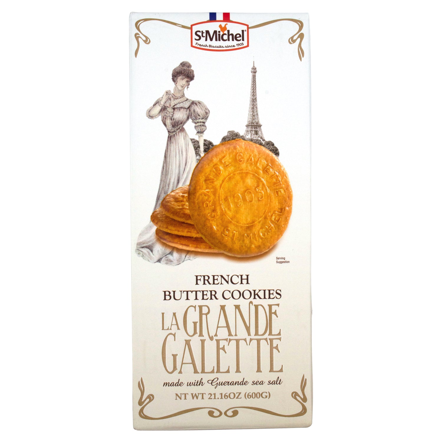 La Grande Galette French Butter Cookies Biscuits La Grande Galette Paper Box 21.16 Ounce 