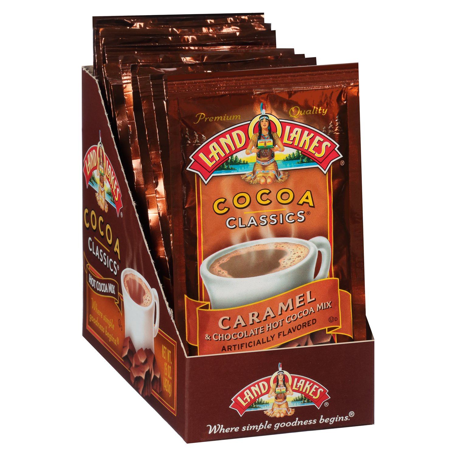 Land O Lakes Cocoa Classics Land O Lakes Caramel & Chocolate 1.25 Oz-12 Count 