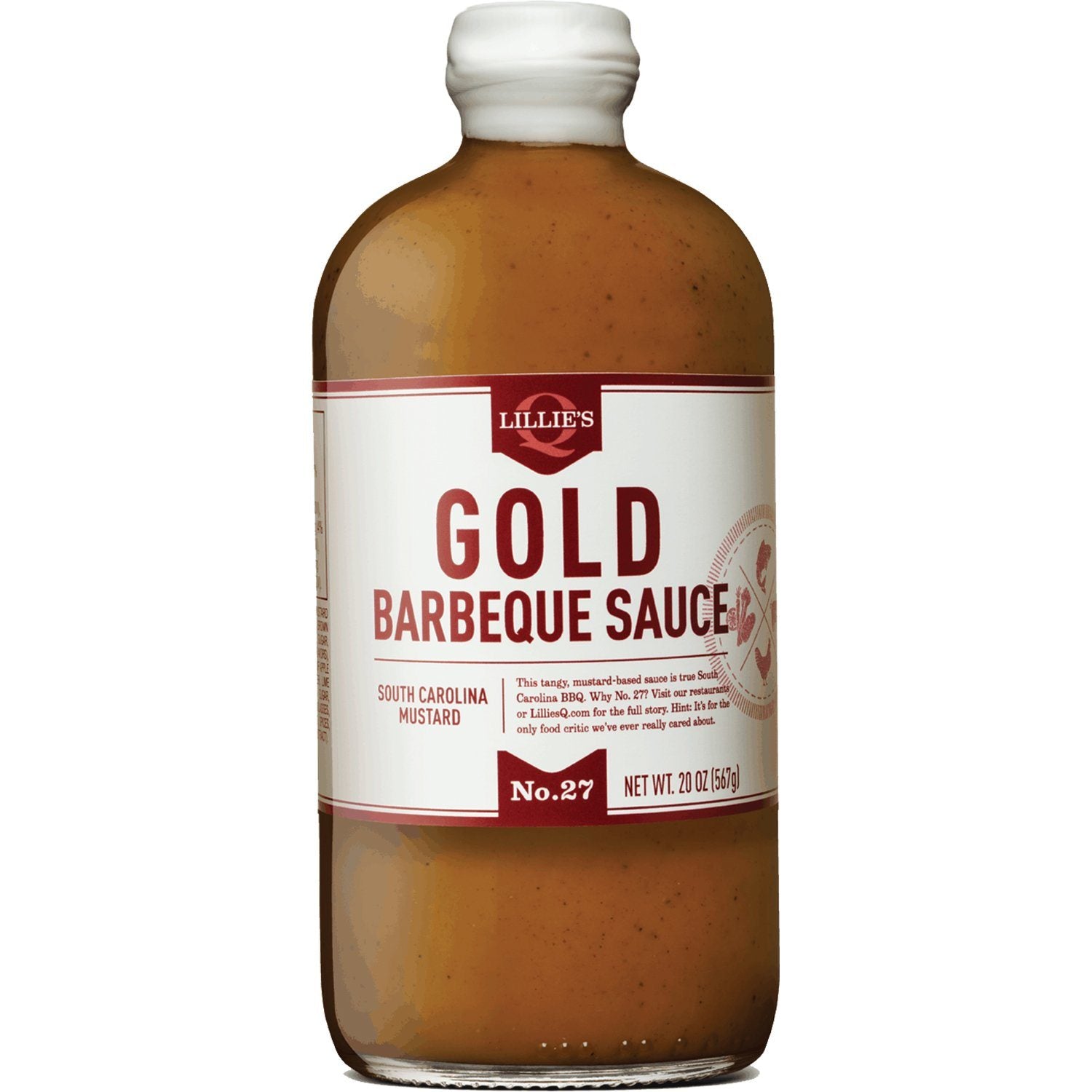 Lillie's Q Southern Barbeque Sauce Lillie's Q Gold South Carolina 20 Ounce 