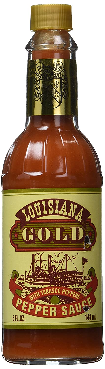 Louisiana Gold Hot Sauce Louisiana Hot Sauce Red Pepper 5 Fluid Ounce 