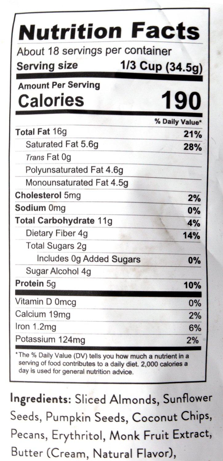 Low Karb Keto Nut Granola Low Karb 