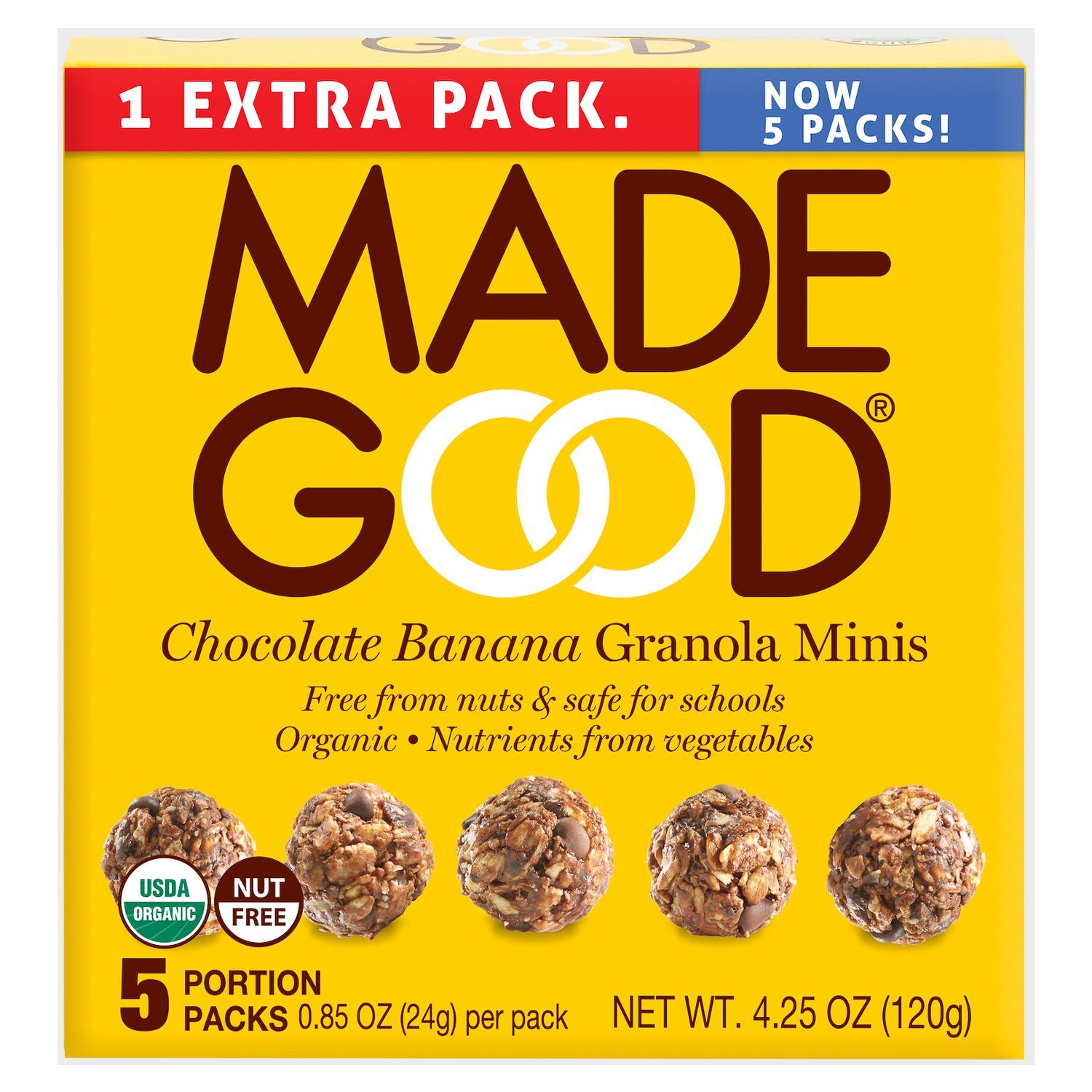 Made Good Granola Minis Made Good Foods Chocolate Banana 0.85 Oz-5 Packs 