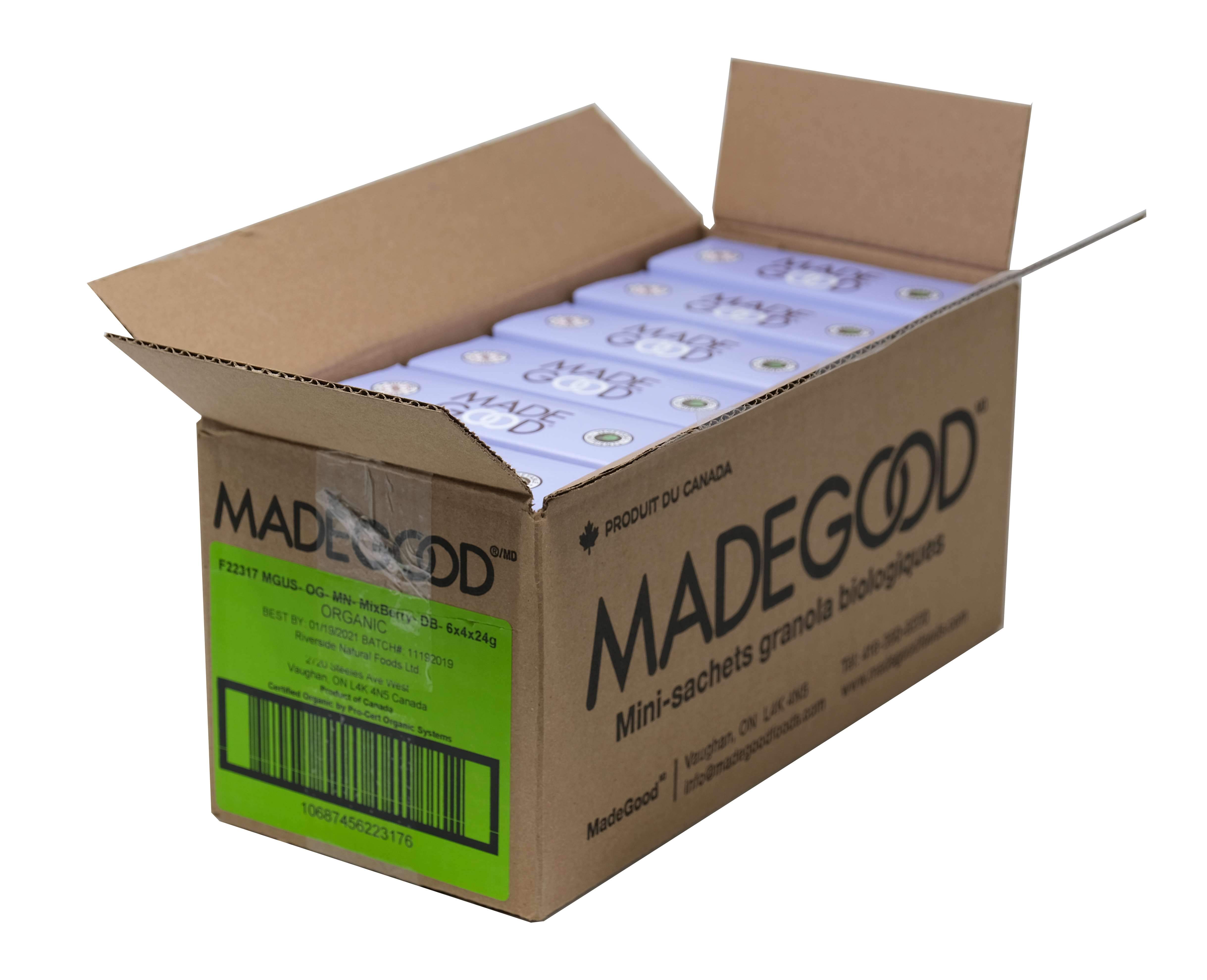 Made Good Granola Minis Made Good Foods Mixed Berry 3.4 Ounce-6 Count 