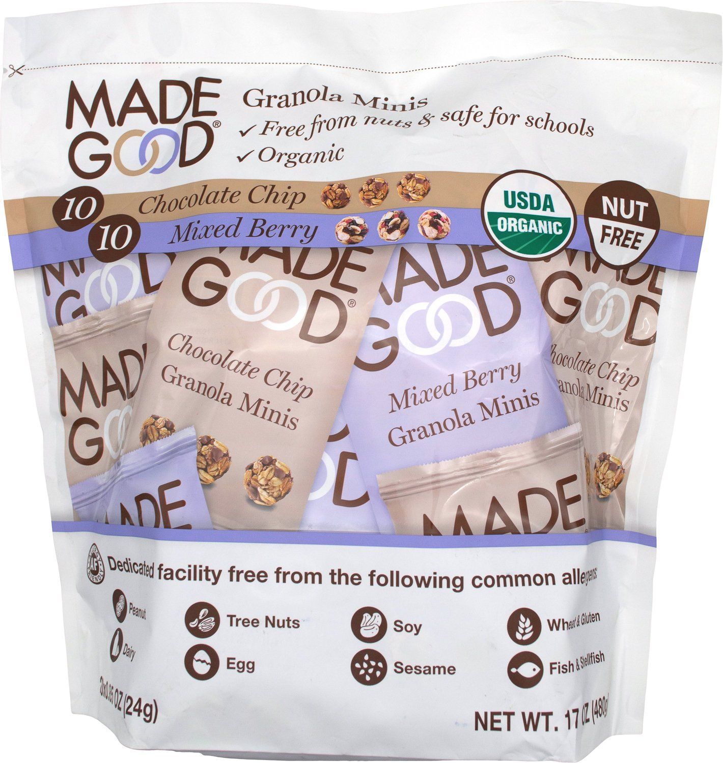 Made Good Granola Minis Made Good Foods Variety 0.85 Oz-20 Packs 