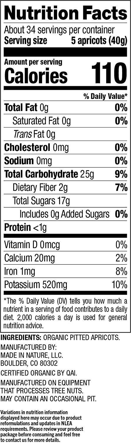 Made In Nature Organic Dried Apricots Made In Nature 