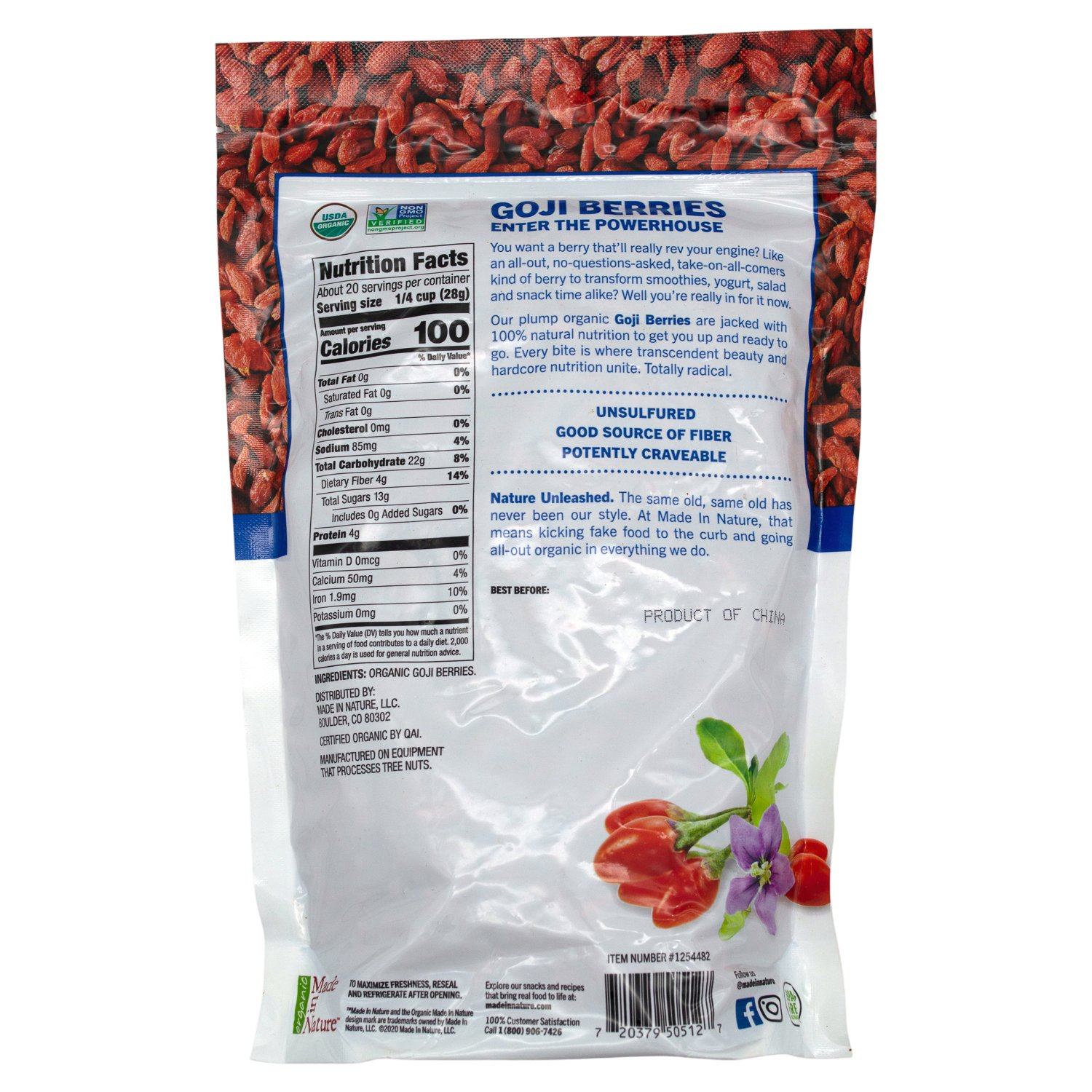 Made in Nature Organic Goji Berries Made In Nature 