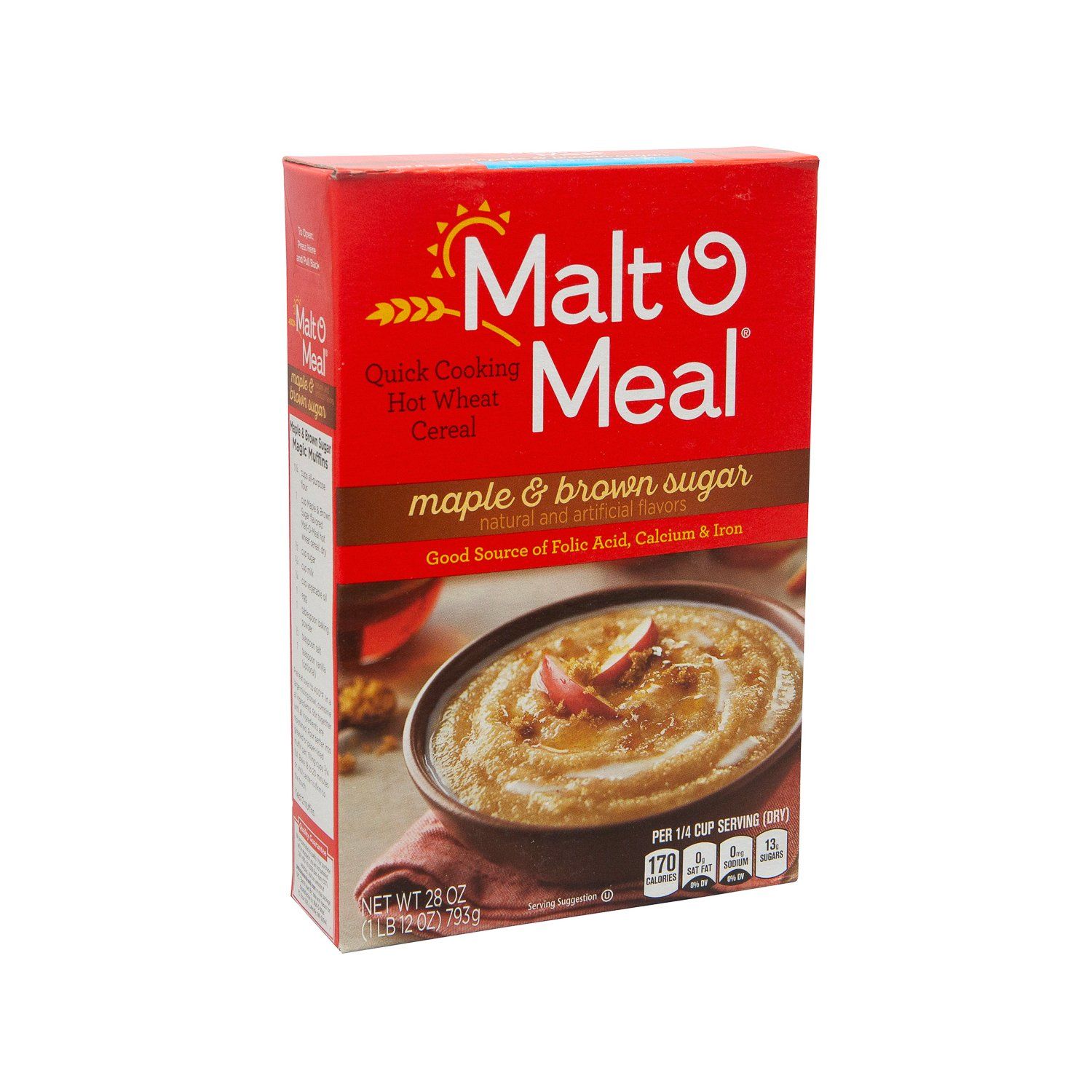 Malt-O-Meal Hot Cereal Malt-O-Meal Maple & Brown Sugar 28 Ounce 