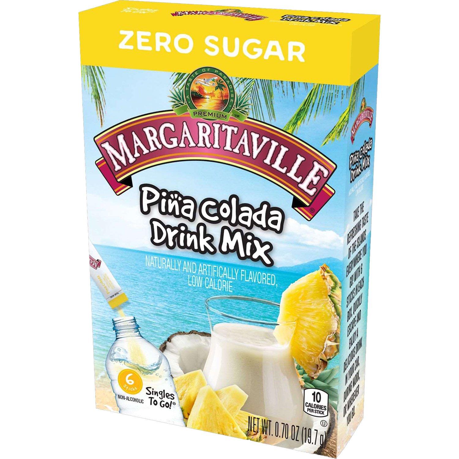 Margaritaville Singles To Go Non-Alcoholic Powder Sticks Margaritaville Pina Colada 0.7 Ounce 