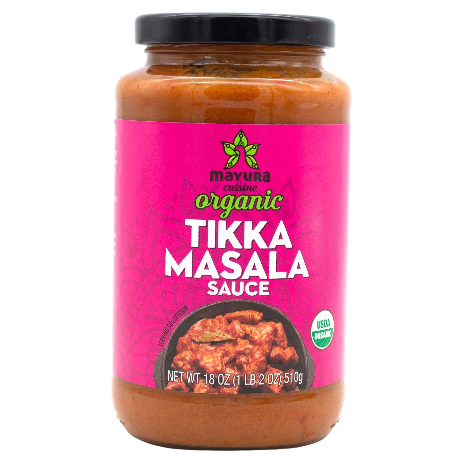 Mayura Cuisine Organic Tikka Masala Sauce Mayura Cuisine 18 Ounce 