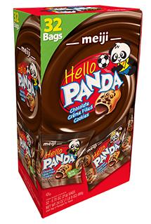 Meiji Hello Panda Cookie Meiji Chocolate 0.32 Oz-32 Count 