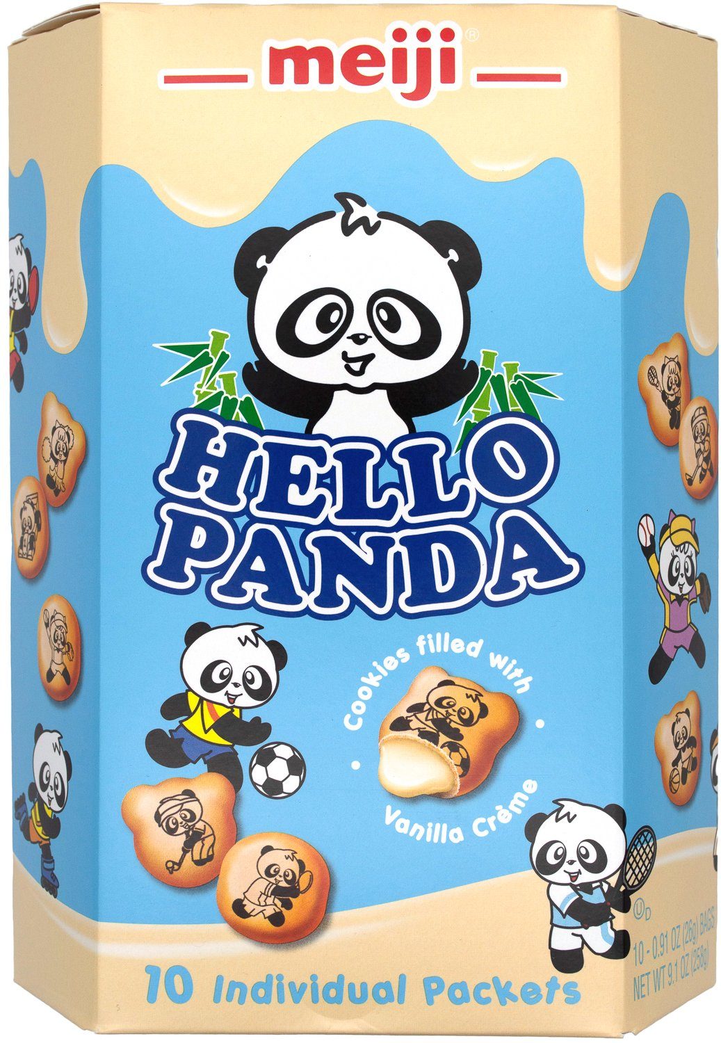 Meiji Hello Panda Cookie Meiji Vanilla 9.1 Ounce 