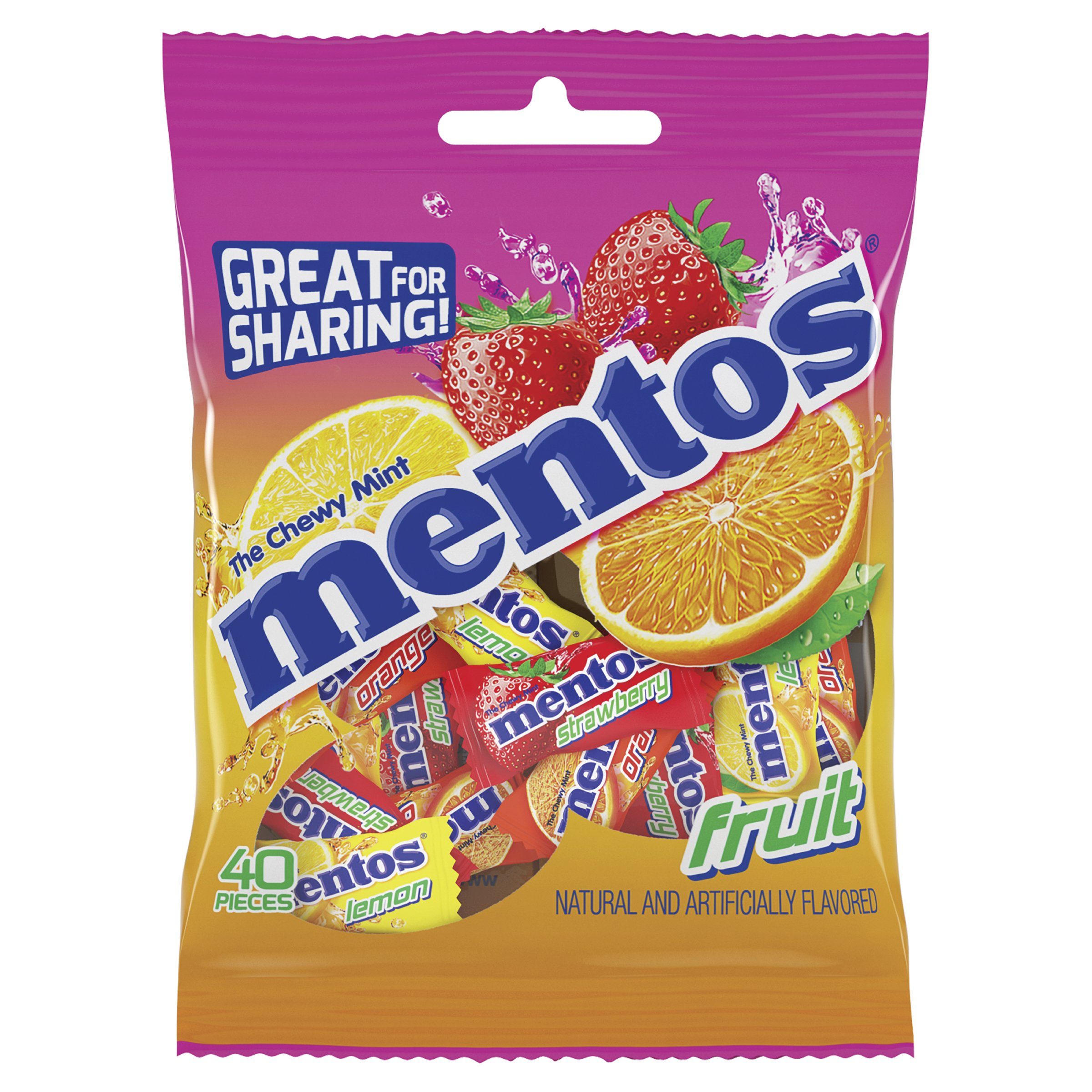 Mentos Chewy Mint Mentos Fruit 3.98 Ounce 