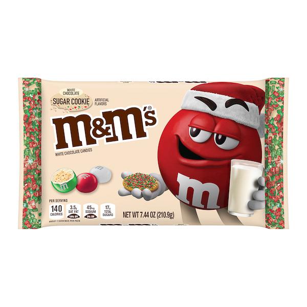 M&M's Chocolate Candies Meltable M&M's White Chocolate Sugar Cookie 7.44 Ounce 