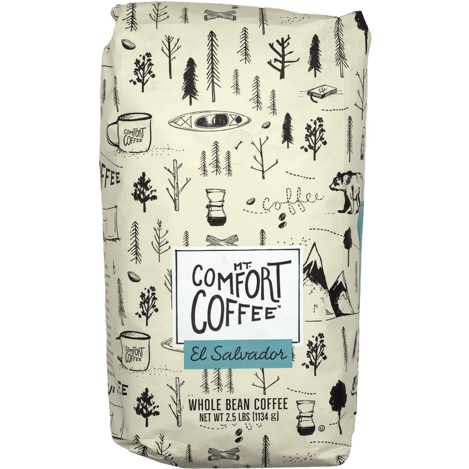 Mt. Comfort Coffee Whole Bean Coffee Mt. Comfort Coffee El Salvador Medium Roast 2.5 Pound 