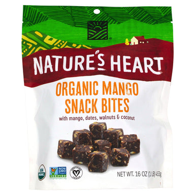 Nature's Heart Organic Mango Snack Bites Nature's Heart Original 16 Ounce 