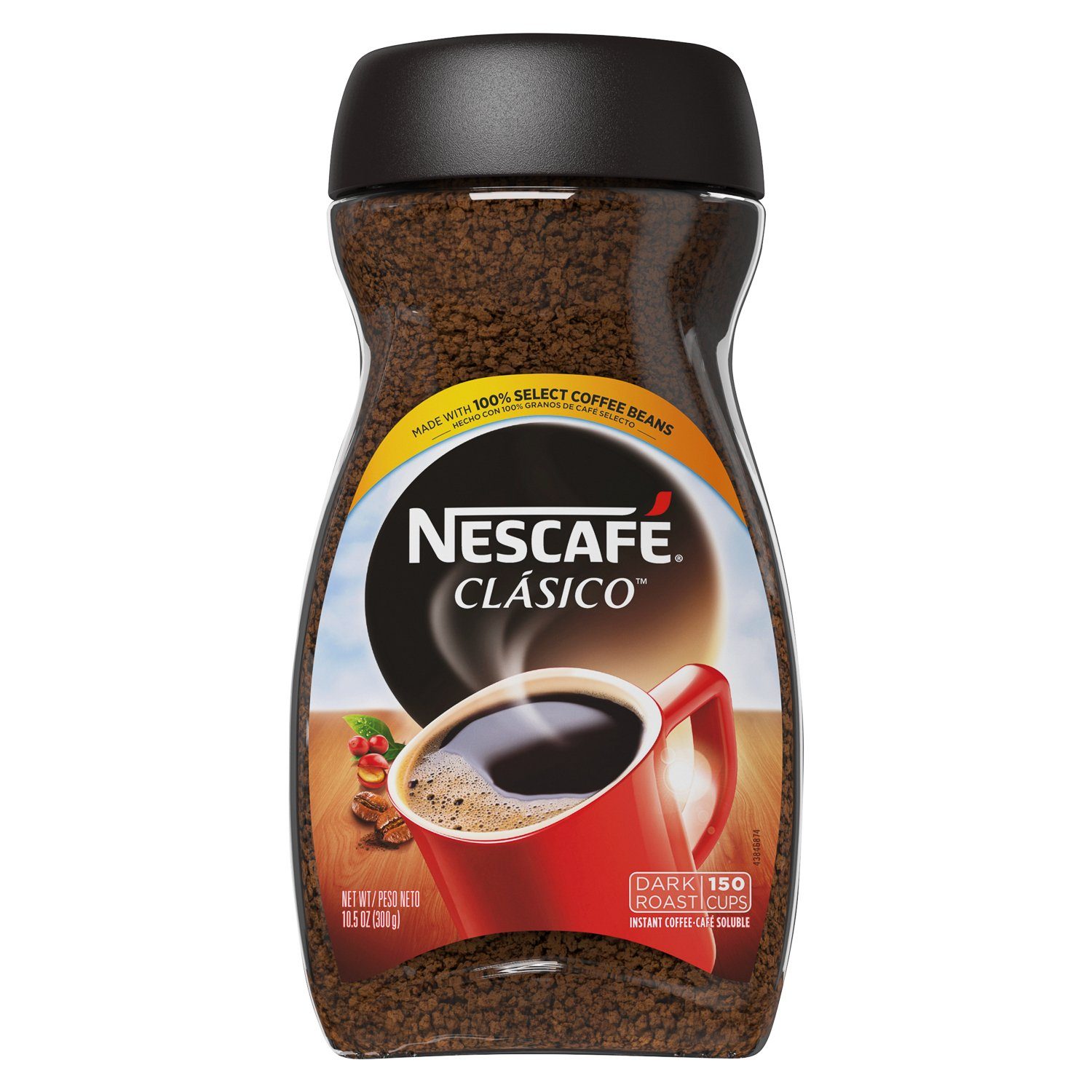 NESCAFÉ CLASICO Instant Coffee NESCAFÉ Dark Roast 10.5 Ounce 