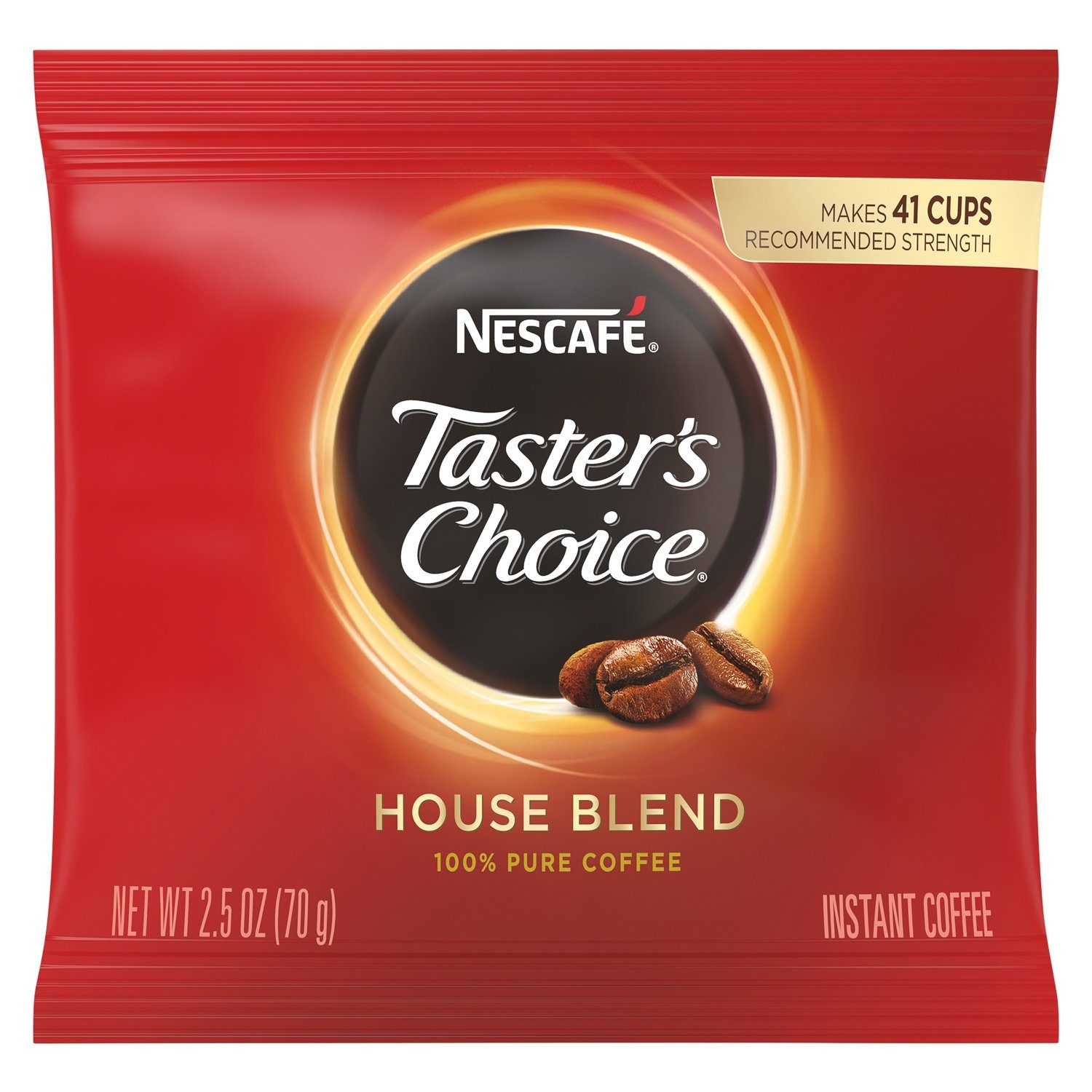 NESCAFÉ Taster's Choice Instant Coffee NESCAFÉ House Blend 2.5 Ounce 