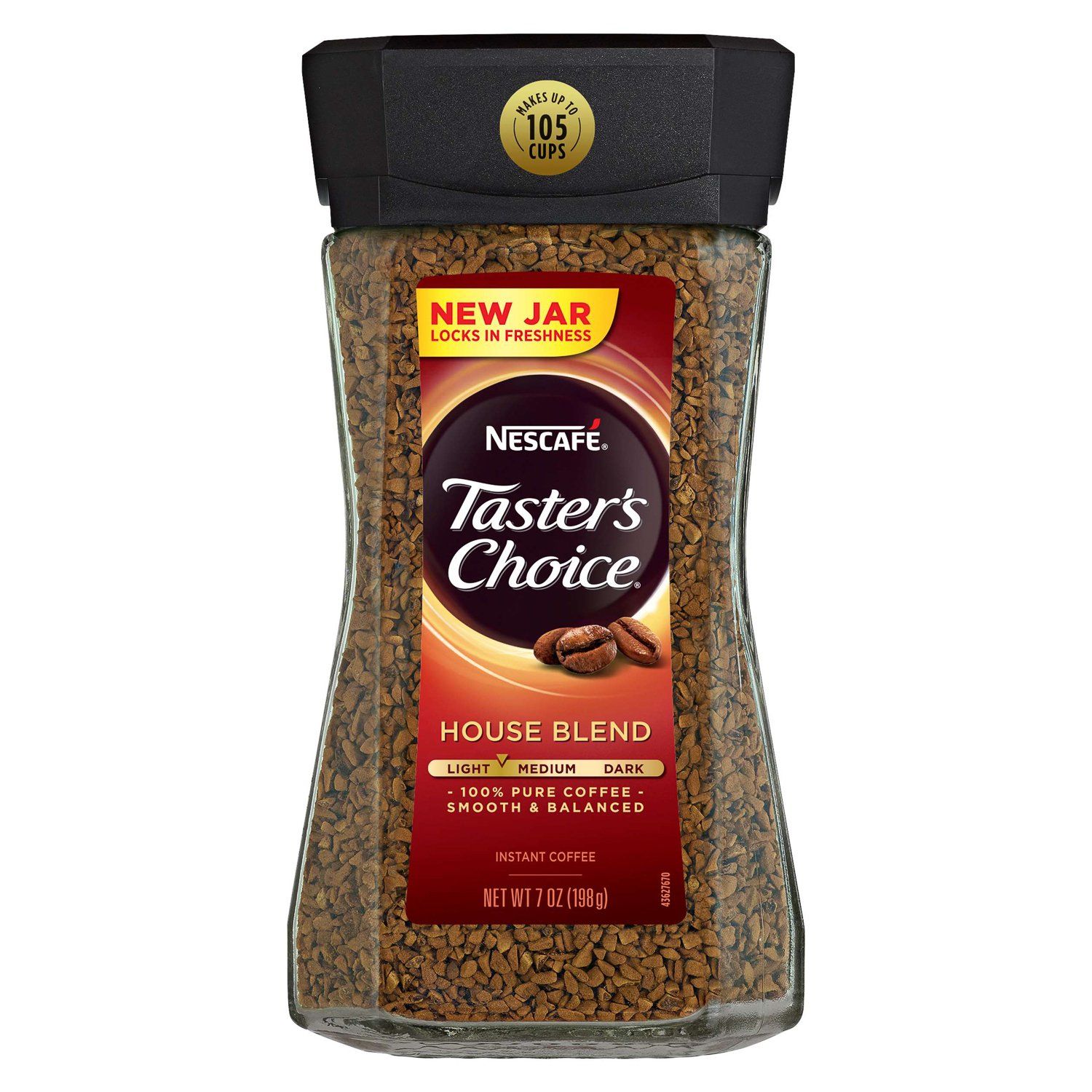 NESCAFÉ Taster's Choice Instant Coffee NESCAFÉ House Blend 7 Ounce 