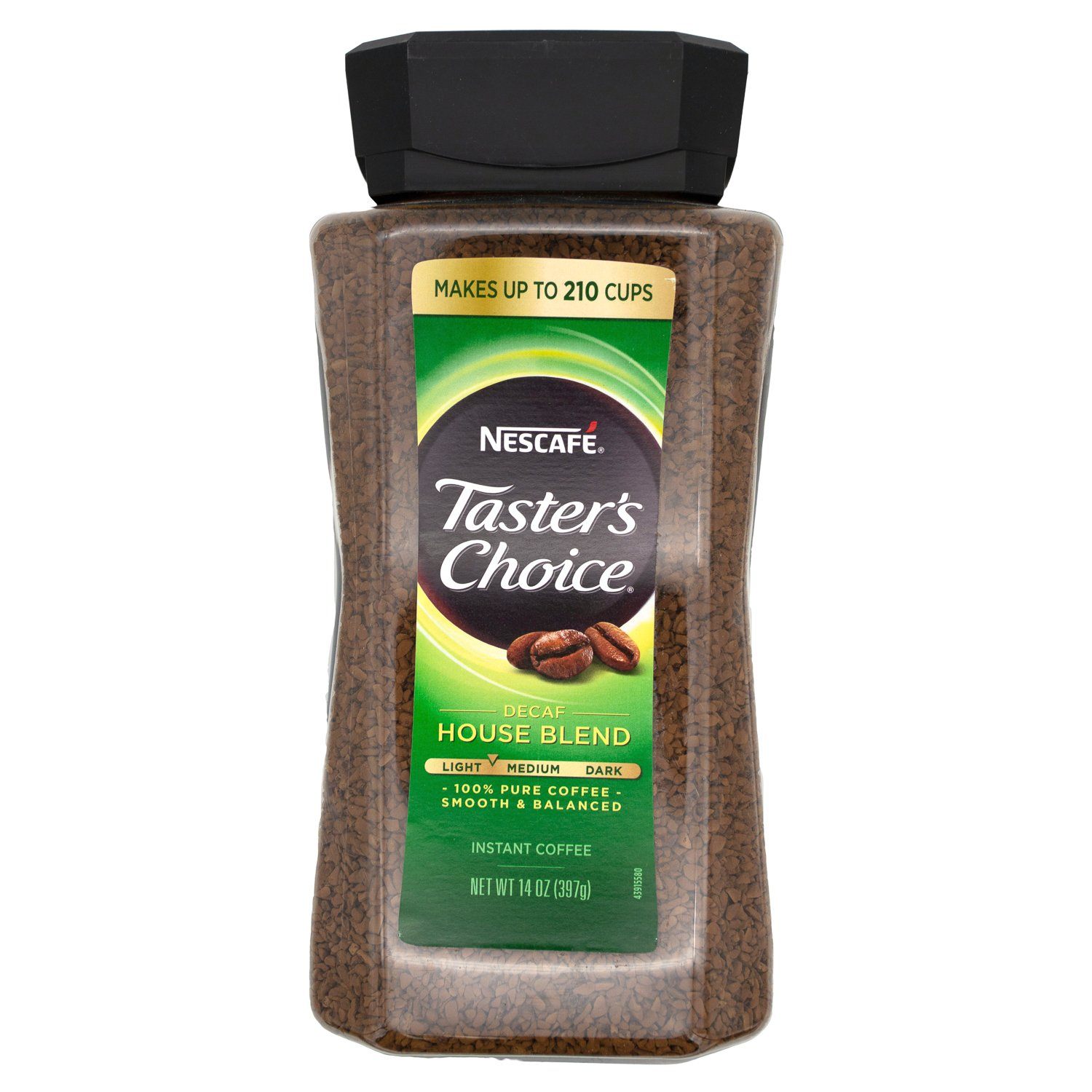 NESCAFÉ Taster's Choice Instant Coffee NESCAFÉ House Blend Decaf 14 Ounce 