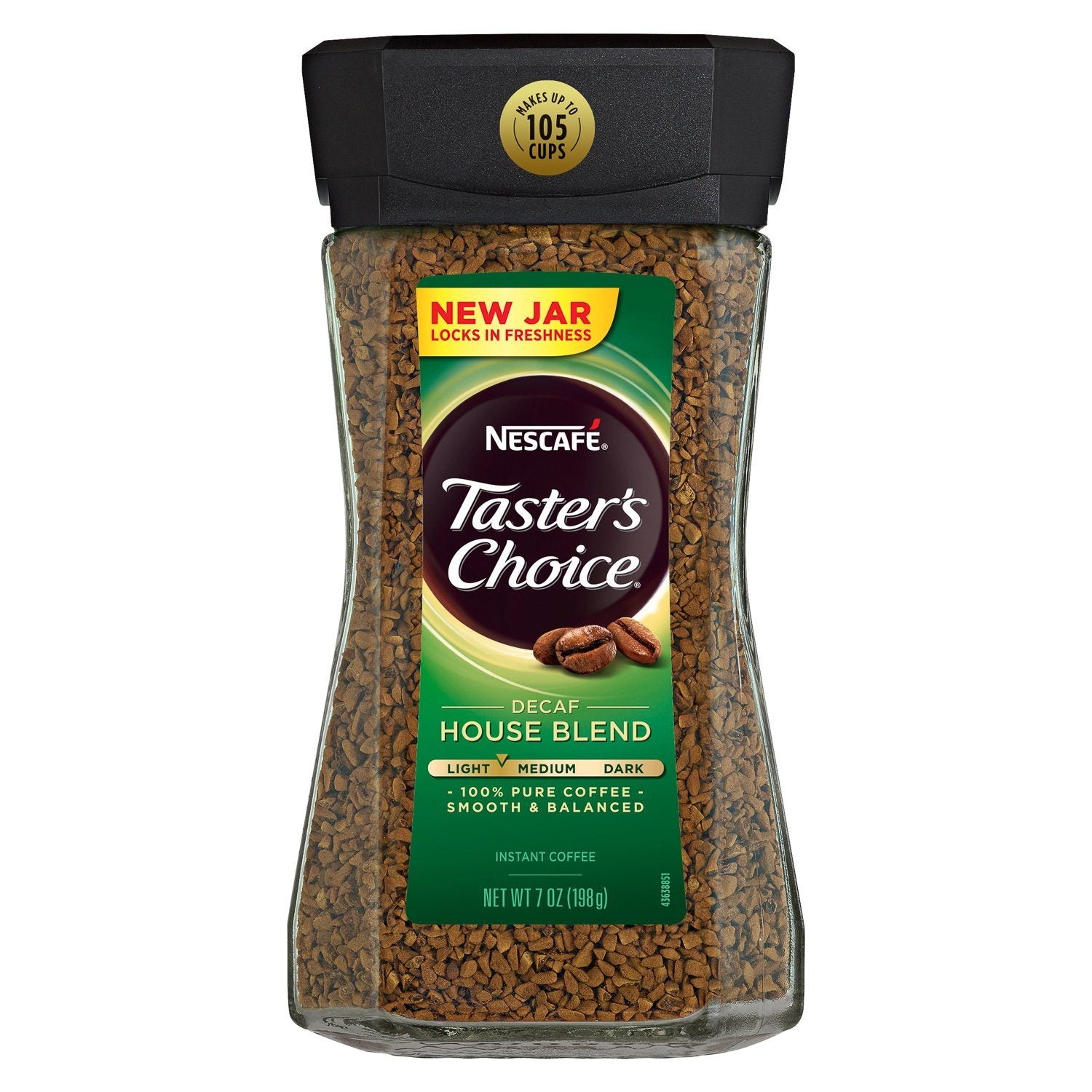 NESCAFÉ Taster's Choice Instant Coffee NESCAFÉ House Blend Decaf 7 Ounce 