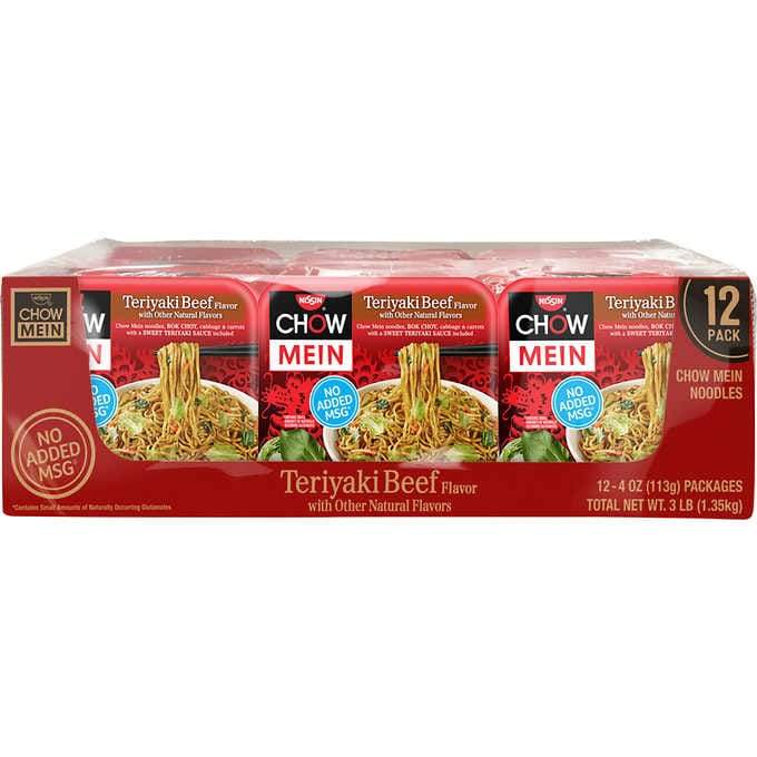 Nissin Chow Mein Nissin Teriyaki Beef 4 Oz-12 Count 