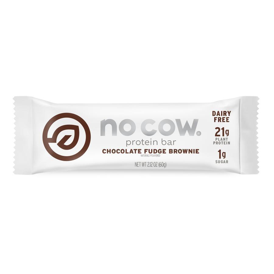 No Cow Plant Based Protein Bars No Cow Chocolate Fudge Brownie 2.12 Ounce 