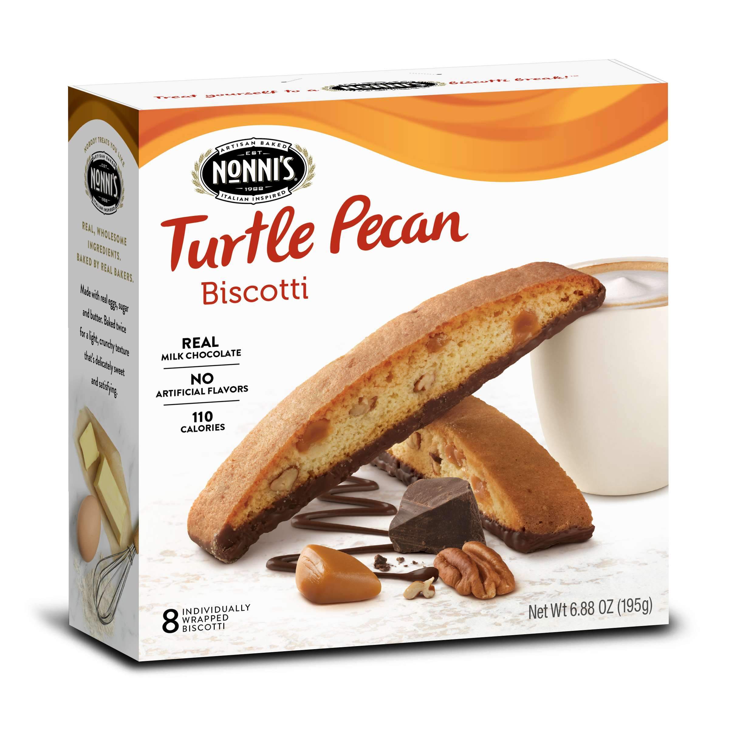 Nonni's Biscotti Nonni's Turtle Pecan 6.88 Ounce 