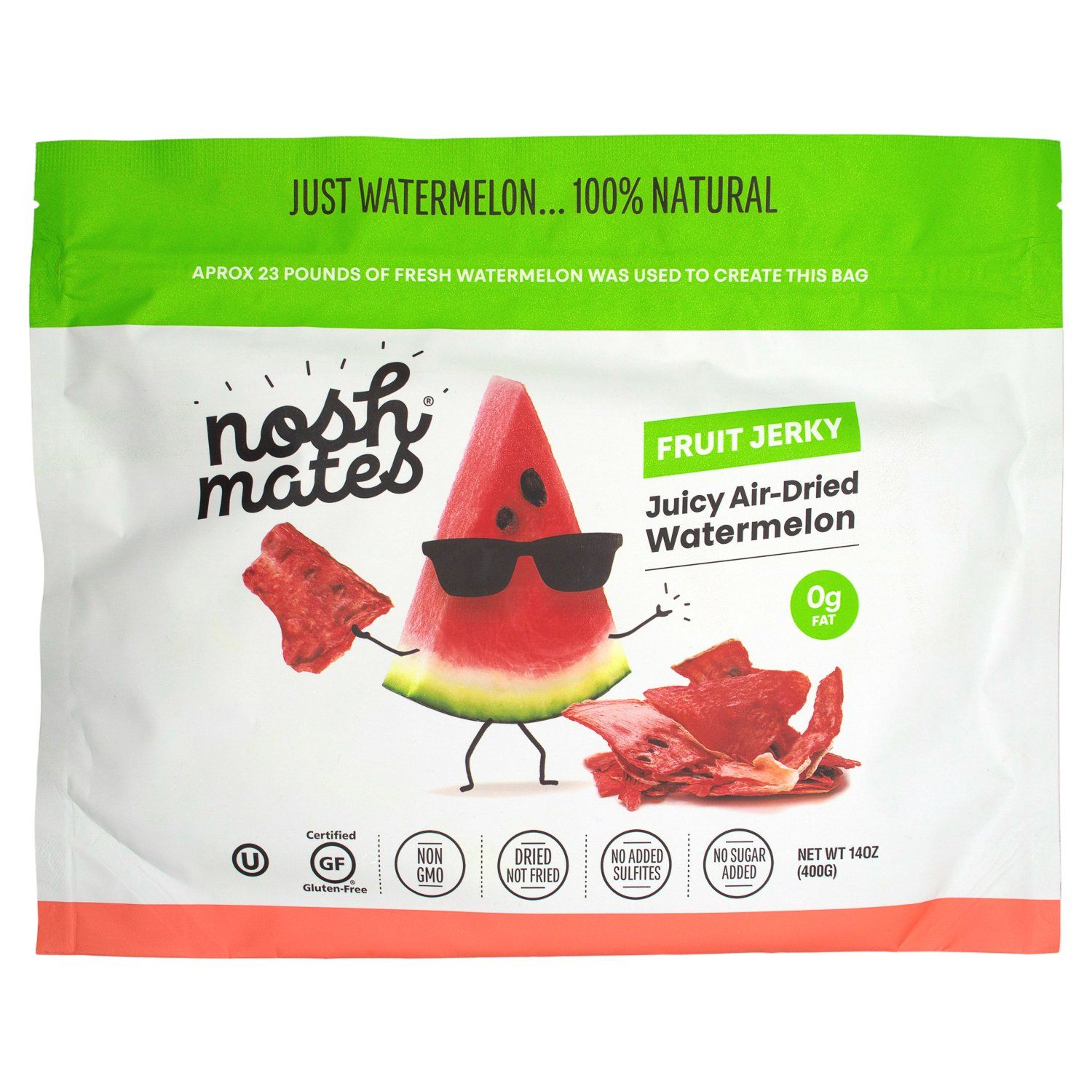 Nosh Mates Watermelon Jerky Nosh Mates 14 Ounce 