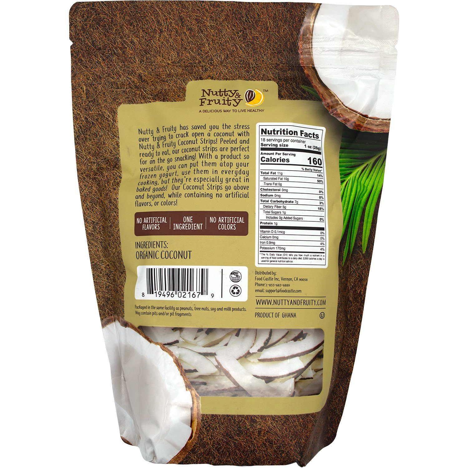 Nutty & Fruity Organic Coconut Strips Nutty & Fruity 