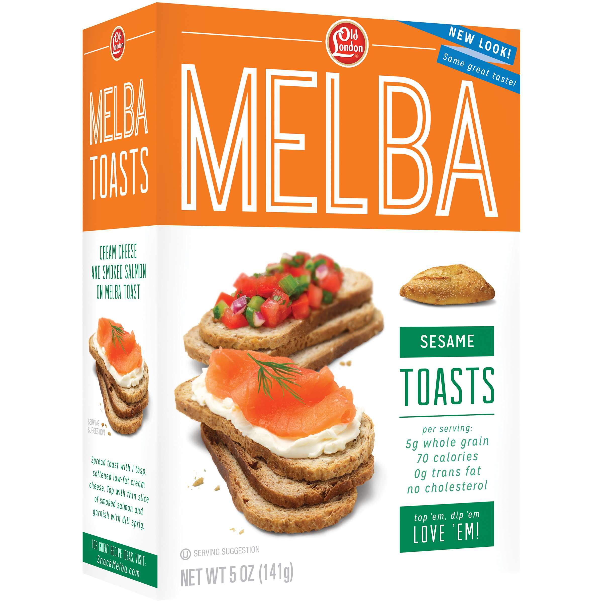 Old London Melba Toast Old London Foods Sesame 5 Ounce 