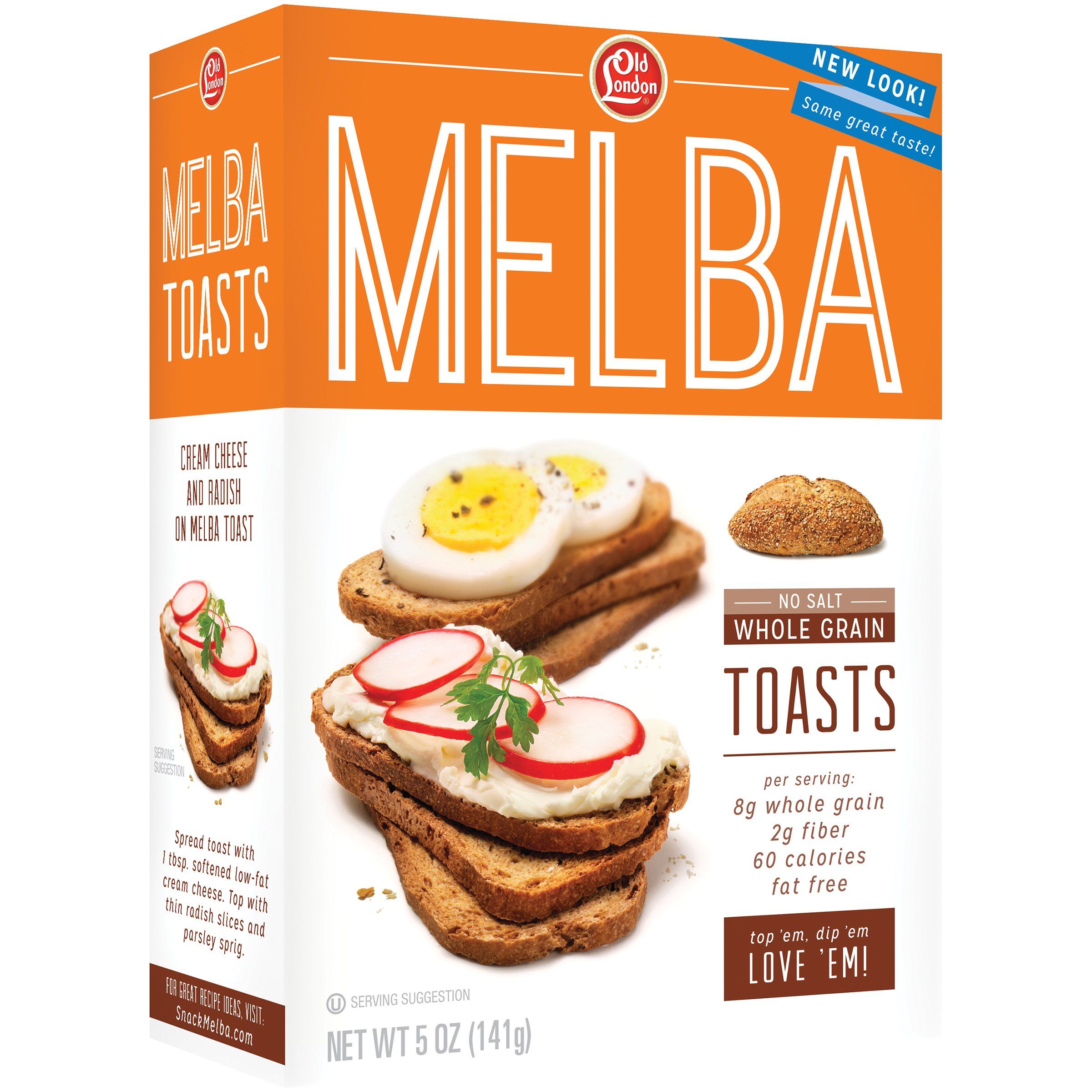 Old London Melba Toast Old London Foods Unsalted Whole Grain 5 Ounce 