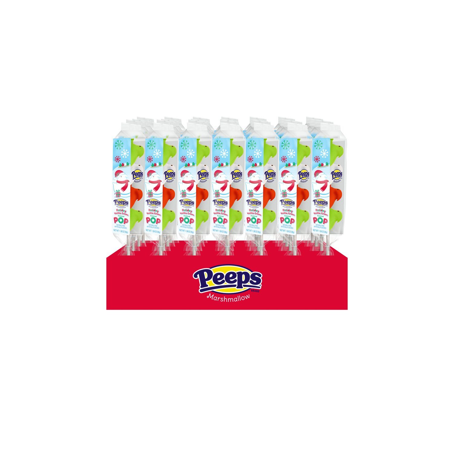 Peeps Marshmallow Peeps Holiday Vanilla Creme 1.38 Oz-28 Count 