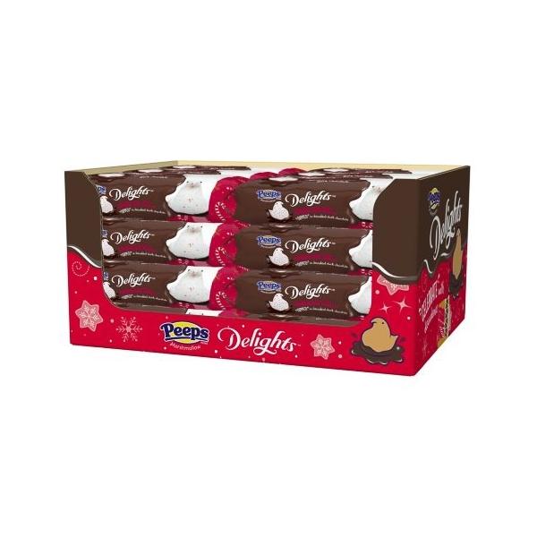 Peeps Marshmallow Peeps Peppermint Bark 1.5 Oz-24 Count 