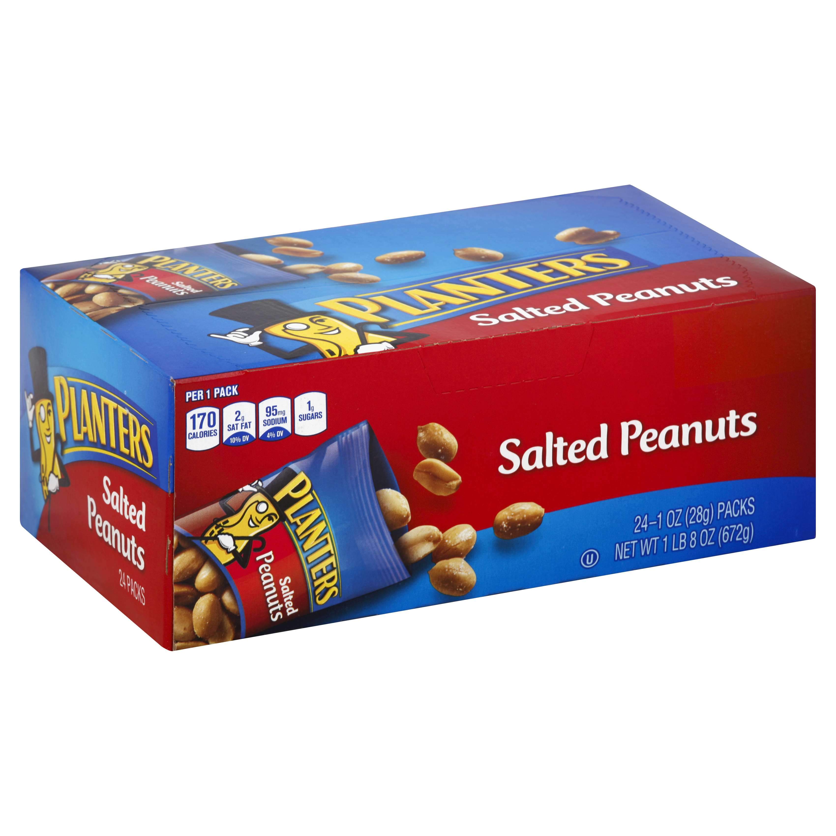 Planters Peanuts Planters Salted 1 Oz-24 Count 