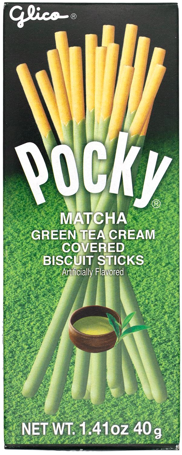 Pocky Cream Covered Biscuit Sticks Glico Matcha 1.41 Ounce 