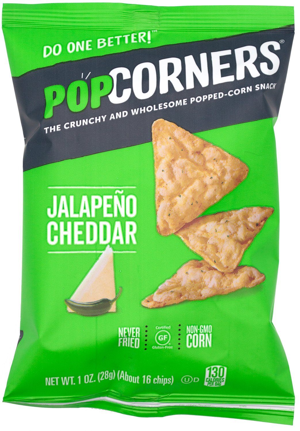 Popcorners - The Crunchy and Wholesome Popped-corn Snack Popcorners Jalapeno Cheddar 1 Ounce 