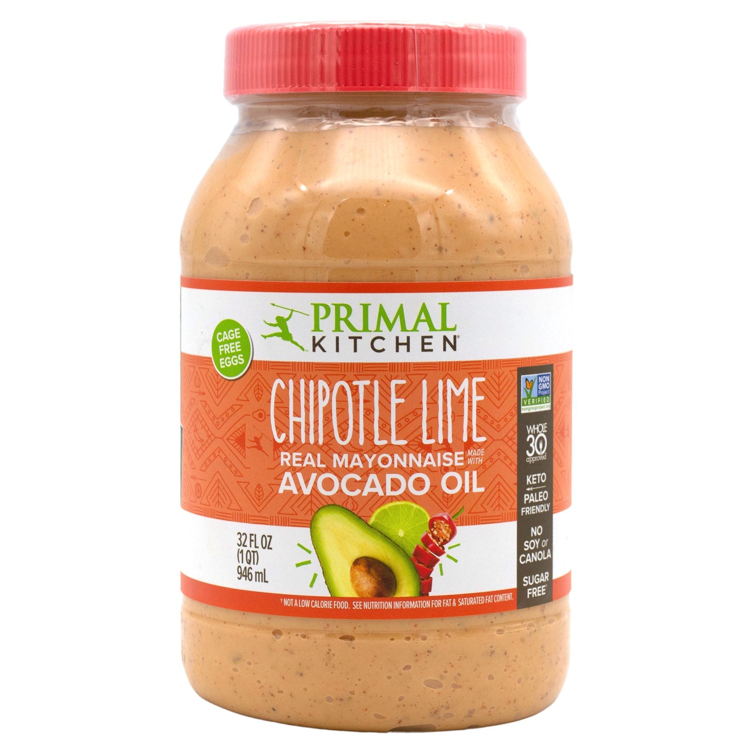 Primal Kitchen Mayo with Avocado Oil Primal Kitchen 32 Fluid Ounce Chipotle Lime 