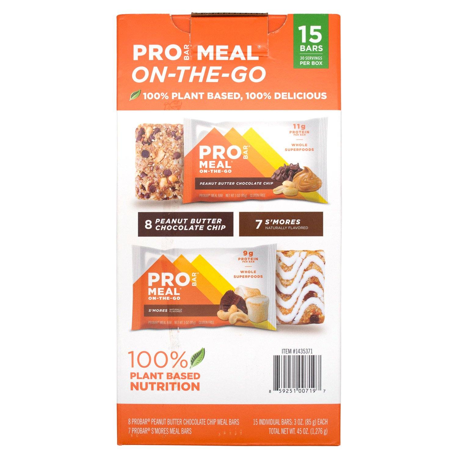 PROBAR MEAL Bars PROBAR Variety 3 Oz-15 Count 