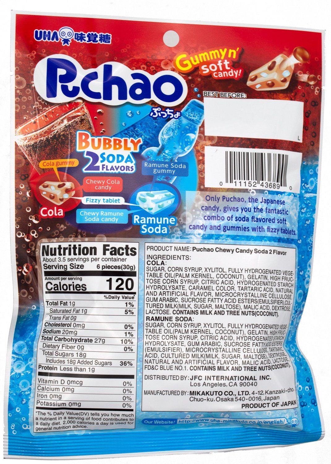 Puchao Gummy n' Soft Candy Puchao 