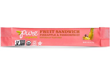 Pure Organic Layered Fruit Bars Pure Organic Strawberry & Banana 0.63 Ounce 