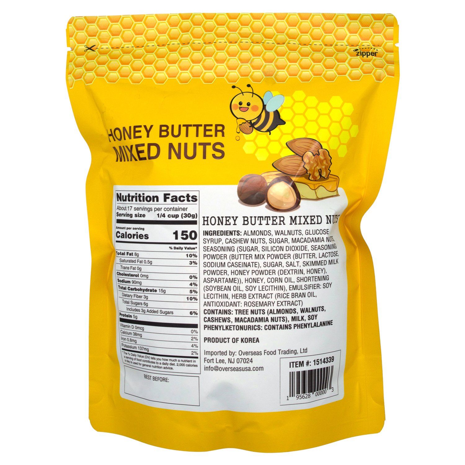 Rakuichi Honey Butter Mixed Nuts Rakuichi 