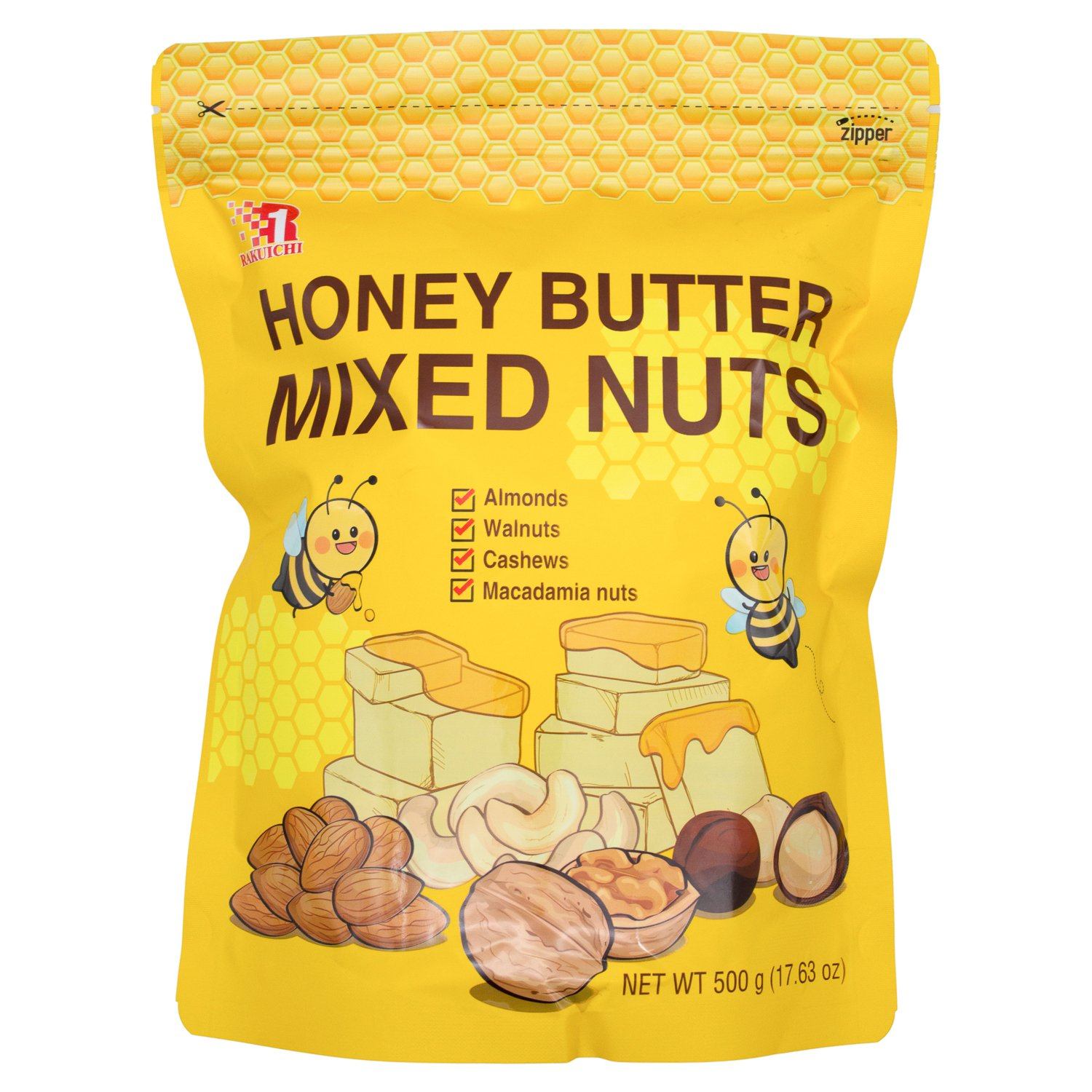 Rakuichi Honey Butter Mixed Nuts Rakuichi Honey Butter Mixed Nuts 17.63 Ounce 