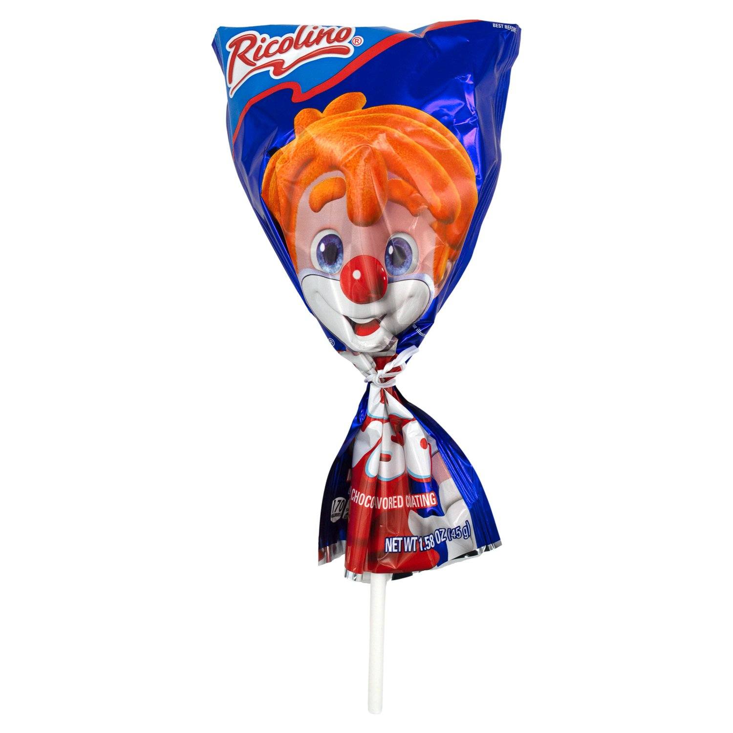 Ricolino Paleta Payaso Marshmallow Lollipop Ricolino 1.58 Ounce 