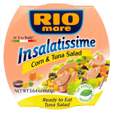Rio Mare Insalatissime - Salad, Ready-to-Eat Rio Mare Corn and Light Tuna 5.64 Ounce 