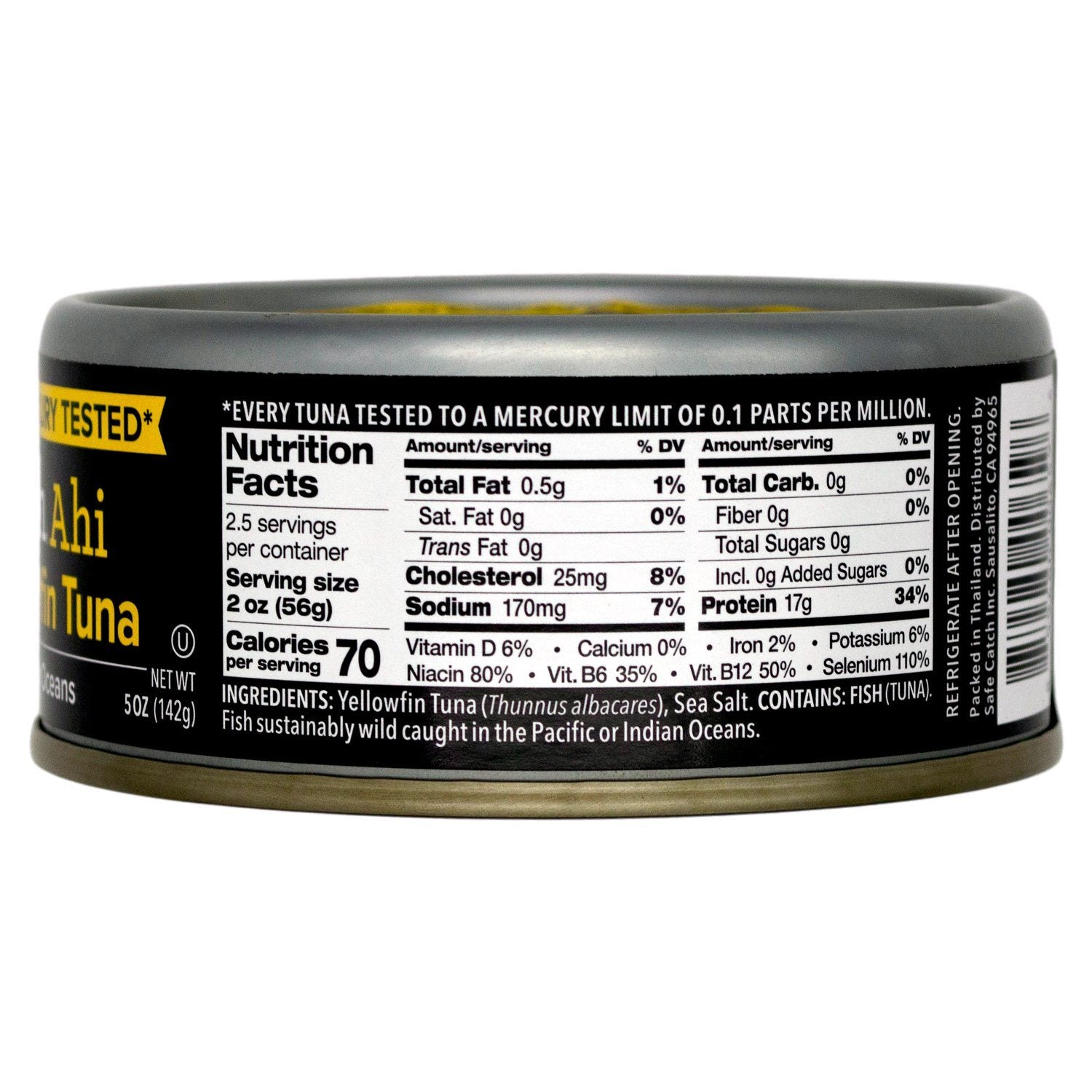 Safe Catch Ahi Wild Yellowfin Tuna Safe Catch 